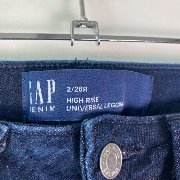 Gap Skinny Jeans Denim High Rise Universal Dark Wash Size 2/26R - Picture 8 of 8